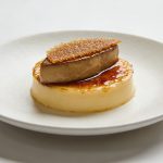 Assiette de foie gras caramélisé façon creme brulee