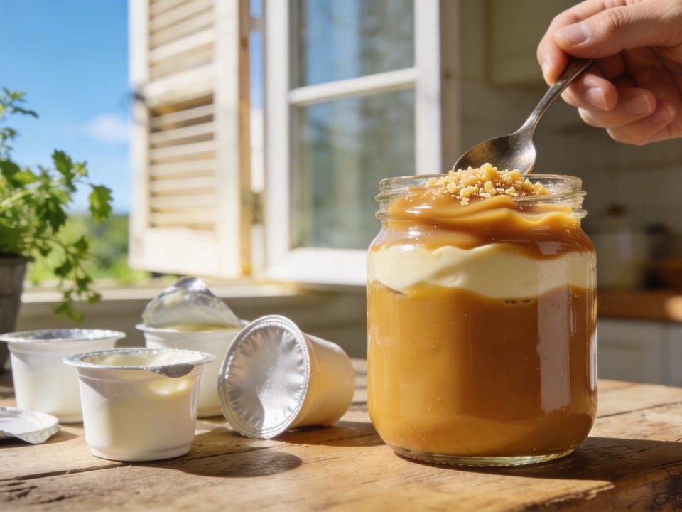 Cette crème au caramel beurre salé sans four est prête en 10 minutes — et elle a tué mes yaourts