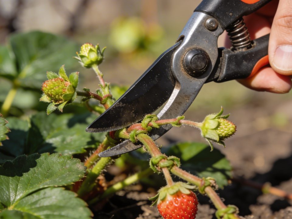 Couper les stolons des fraisiers en mars : le geste qui fait la différence sur la quantité de fruits cet été