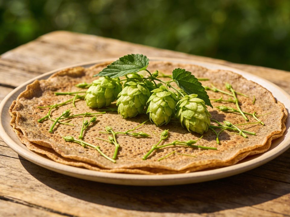 Galette de sarrasin aux pousses de houblon sauvage : la cueillette de fin mars que les Belges connaissent bien