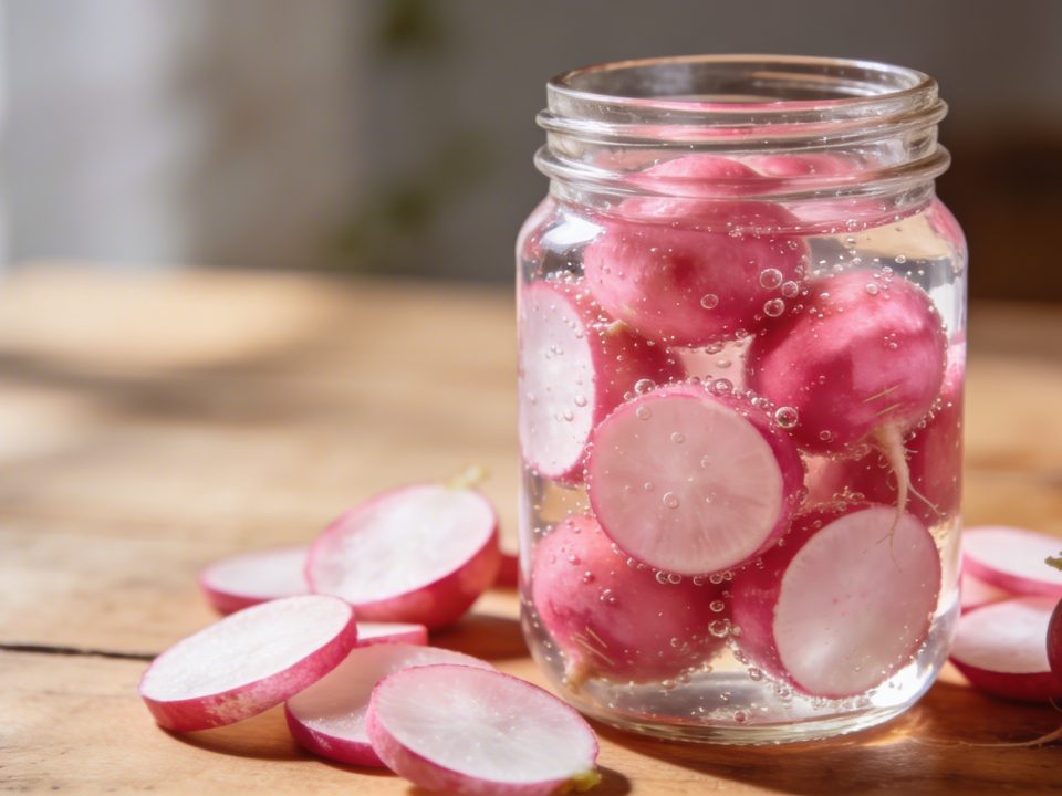 Lactofermentation de radis roses : prêt en 4 jours, se conserve des mois