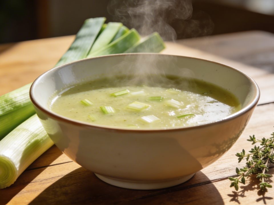 Poireaux du jardin : une soupe veloutée et réconfortante pour les dernières soirées fraîches de mars