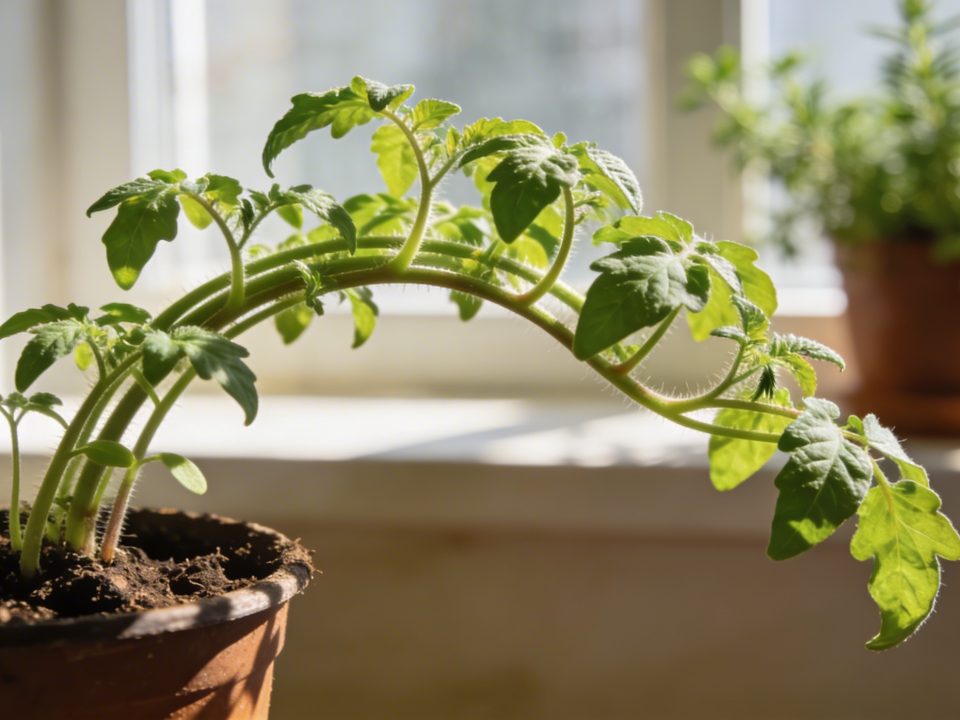 Semis de tomates qui s'étiolent : pourquoi ils poussent en fil et comment rattraper le coup rapidement