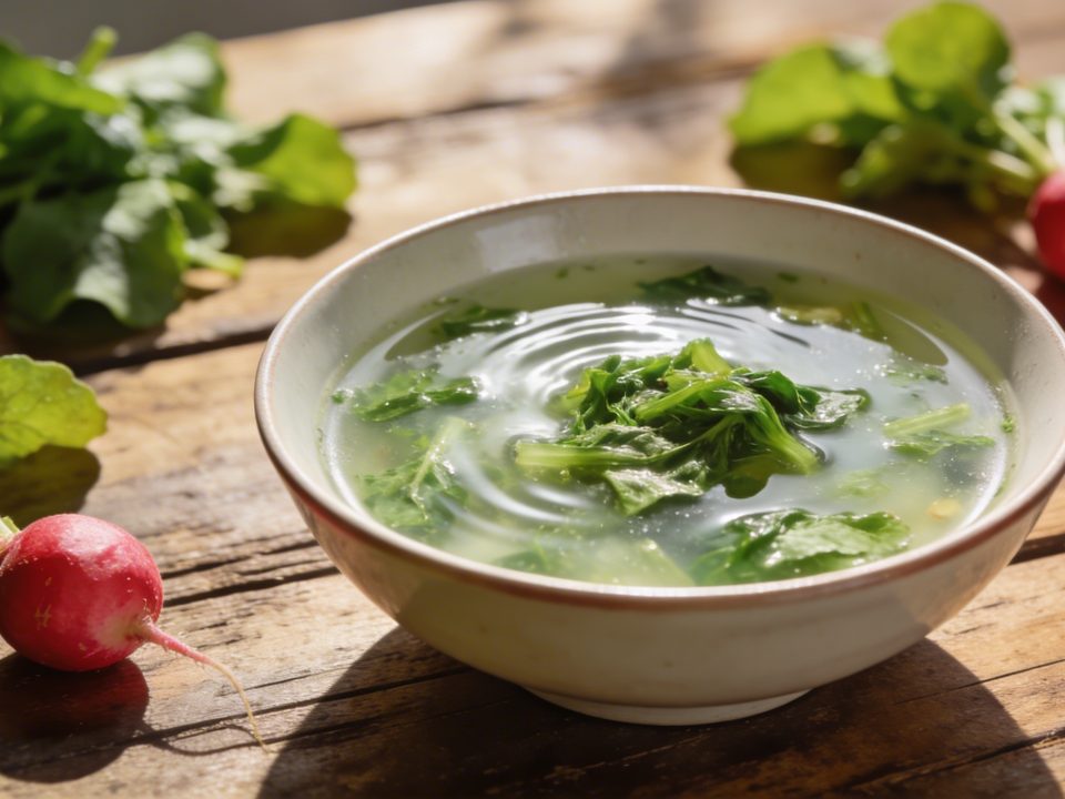 Soupe froide de fanes de radis : ce que la plupart des gens jettent sans savoir