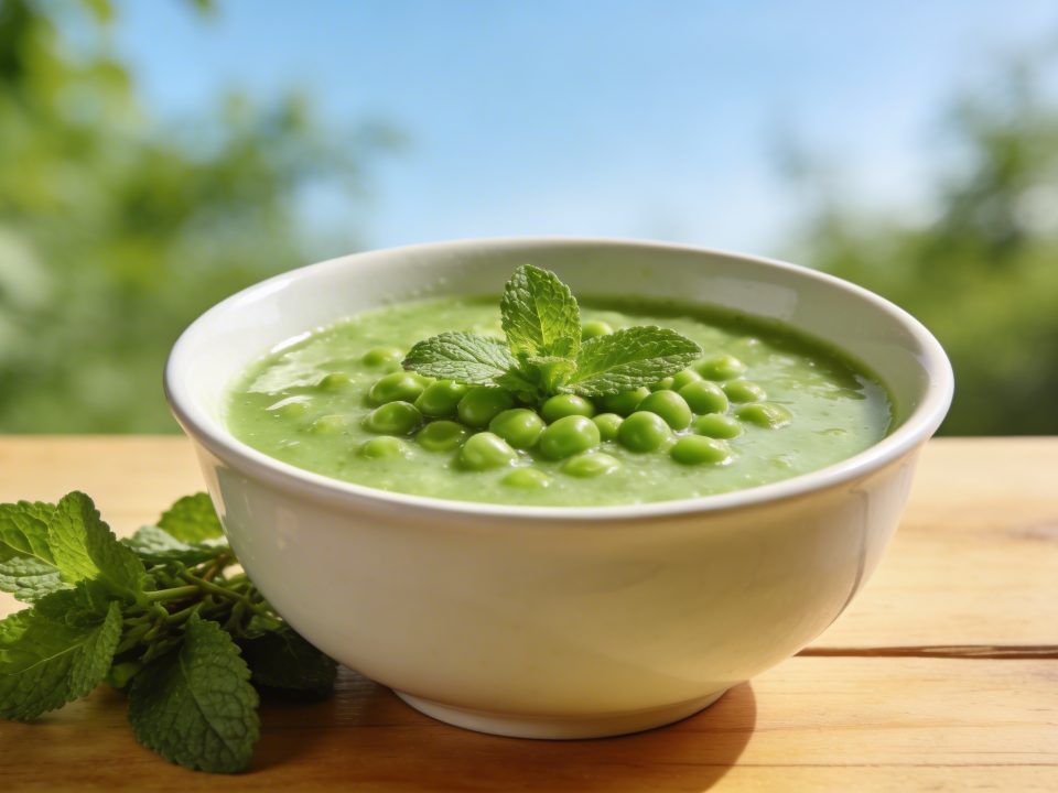 Soupe froide de petits pois à la menthe : le bol de printemps prêt en 10 minutes qui fait toute la différence