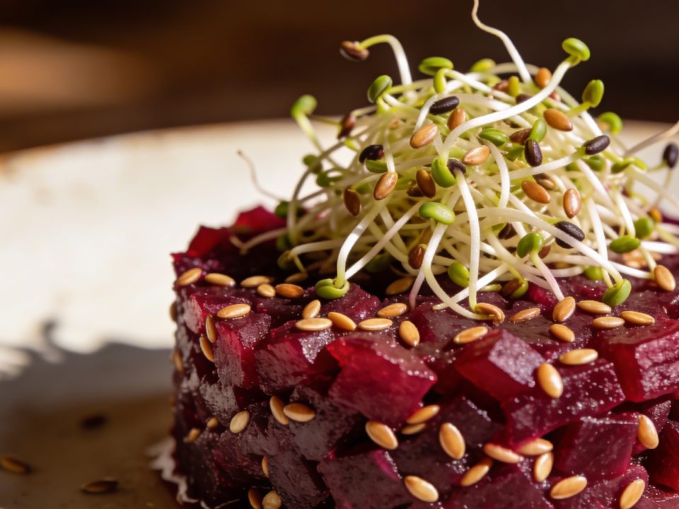 Tartare de betterave crue aux graines germées : ce que les jardiniers font avec leurs semis ratés