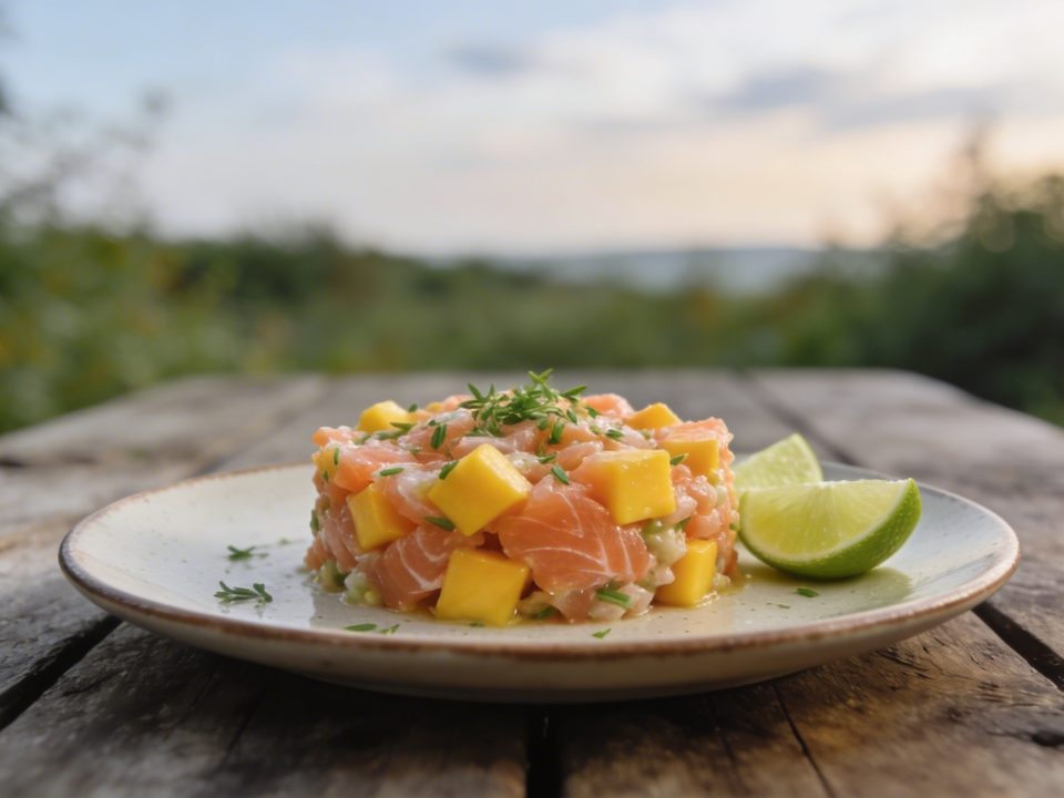 Tartare de saumon à la mangue et au citron vert : le plat de printemps sans cuisson qui impressionne à chaque fois