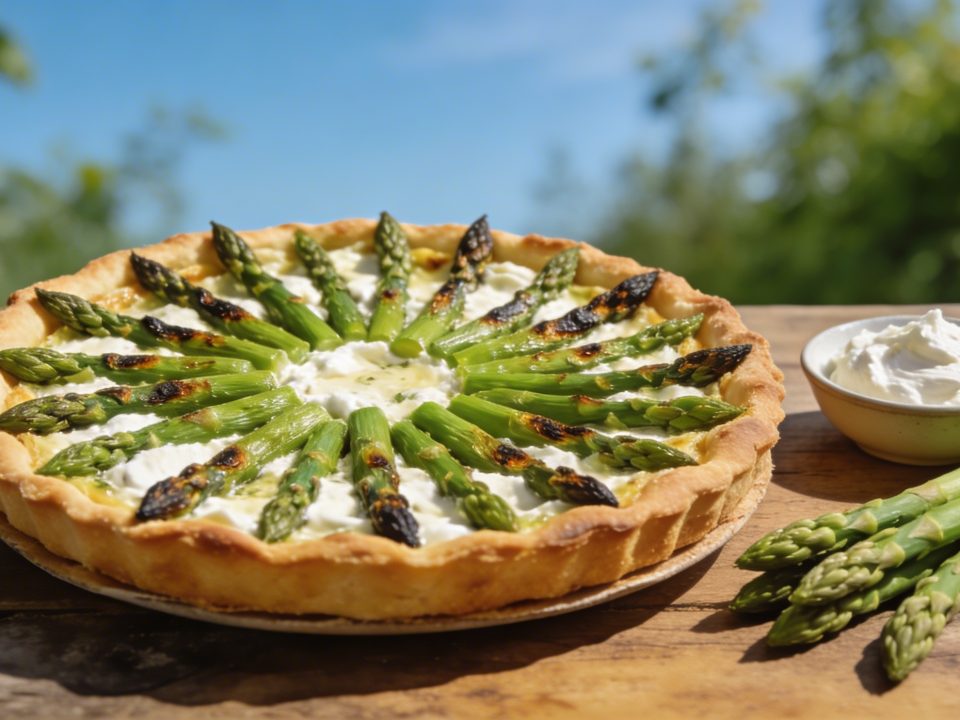 Tarte aux asperges vertes et ricotta : la recette de saison qui sent bon le printemps et se prépare en 30 minutes
