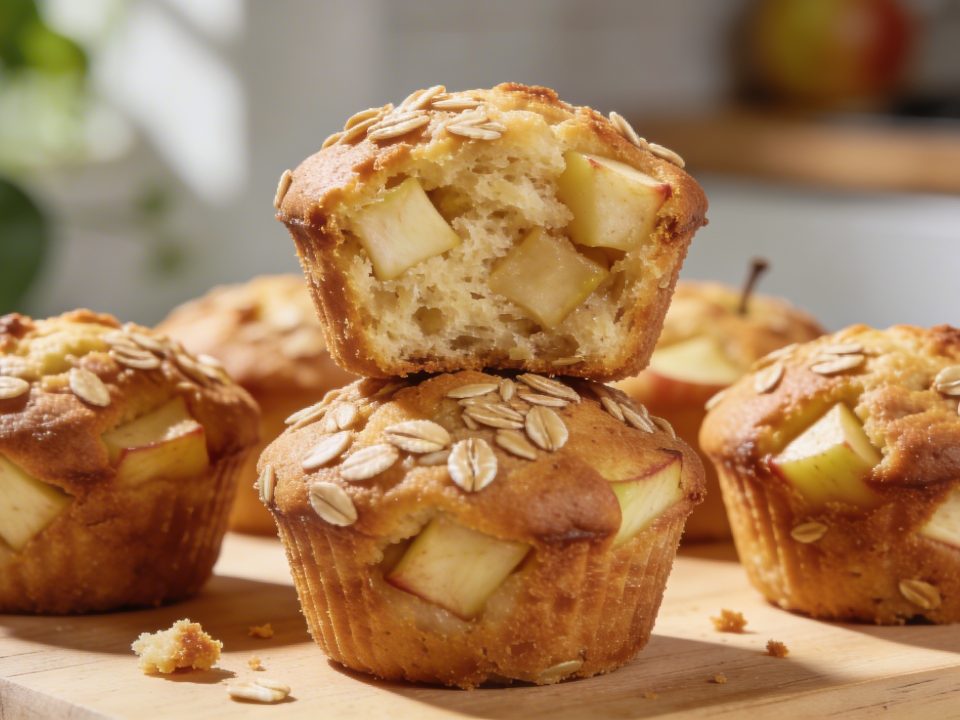 Muffins pomme-avoine ultra moelleux : l'astuce du placard qui remplace définitivement le beurre
