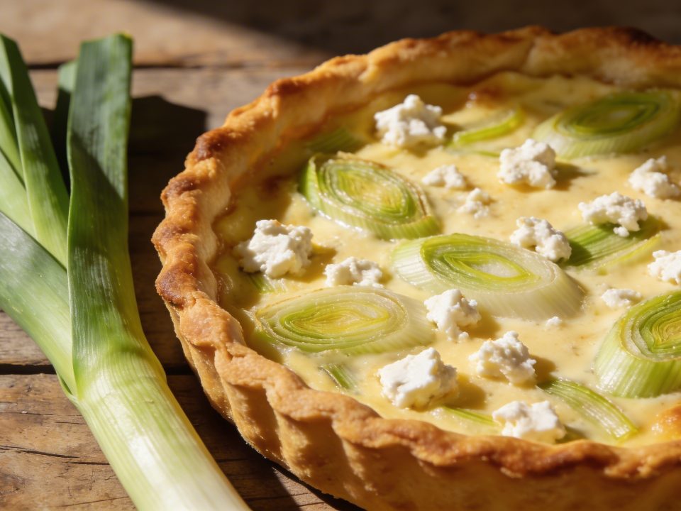 Quiche aux jeunes poireaux et fromage de chèvre : le plat de saison qui sent bon le printemps sans effort
